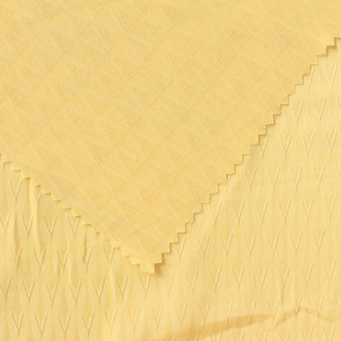 Yellow Tone-on-Tone Diamond Jacquard, Polyester