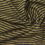 Muted Yellow Horizontal-Stripe Knit, Viscose-Poly — photo 3