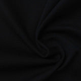 Jacquard Polyester Tencel Lyocell Stretch Interlock Knit Fabric, 305 gsm, 160 cm — Black — photo 3
