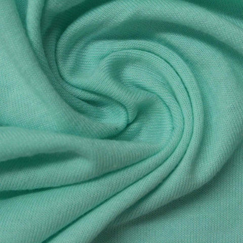 Polyester Cotton Jersey Knit Fabric, 160 gsm, 160 cm — Green