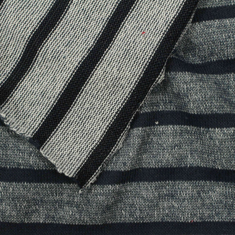 Dark Blue Marl Chunky Knit, Polyester, 160 gsm