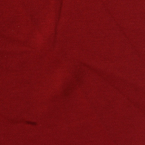 Cotton Polyester Scuba Knit Fabric, 300 gsm, 190 cm — Red