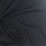 Nylon Stretch Jersey Knit Fabric, 100 gsm, 145 cm — Black — photo 3