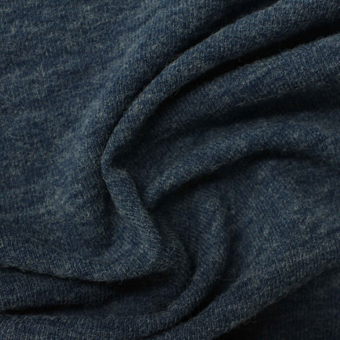 Dark Blue Heathered-Marl Chunky Knit, Acrylic