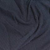 Dark Blue Marl Jersey Knit, Polyester — photo 3