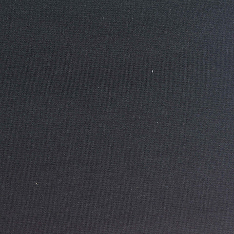 Viscose Nylon Stretch Ponte Knit Fabric, 350 gsm, 150 cm — Black, ref EF-279042