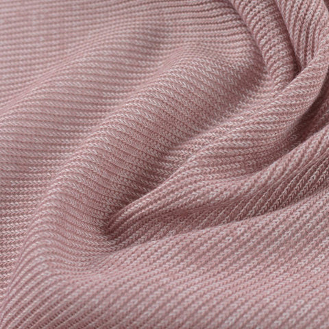 Pink Marl Chunky Knit, Polyester, 266 gsm