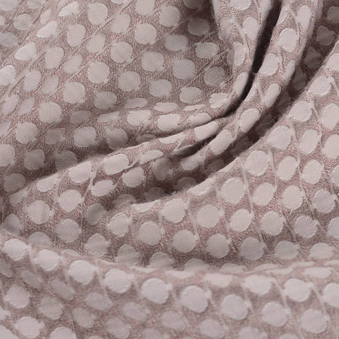 Grey Circles Jacquard, Poly-Viscose
