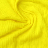 Polyester Stretch Crepe Fabric, 190 gsm, 145 cm — Yellow — photo 3