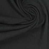 Cotton Stretch Jersey Knit Fabric, 140 gsm, 170 cm — Black — photo 3
