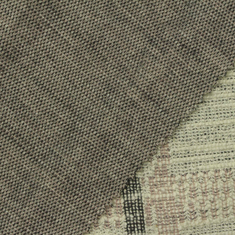 Black Stripes Bouclé, Cotton-Poly