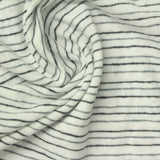 White Horizontal-Stripe Jersey Knit — photo 3