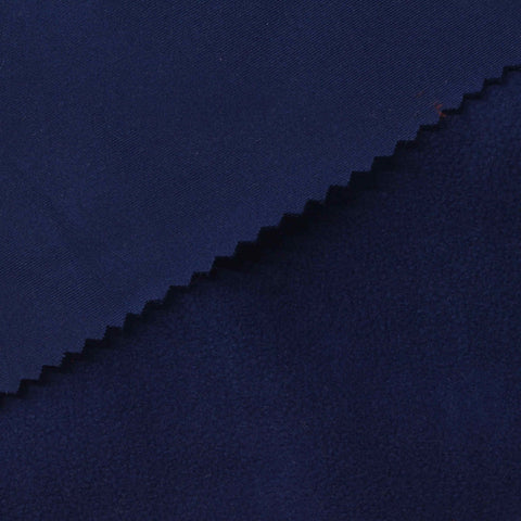Polyester Stretch Fleece Fabric, 227 gsm, 160 cm — Navy