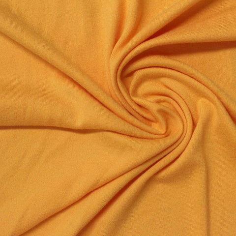 Polyester Stretch Milk Silk Knit Fabric, 180 gsm, 180 cm — Yellow