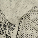 Black Geometric Jacquard, Viscose — photo 3