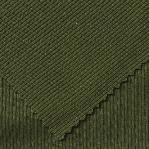 Brushed Polyester Stretch Milk Silk Knit Fabric, 200 gsm, 160 cm — Green