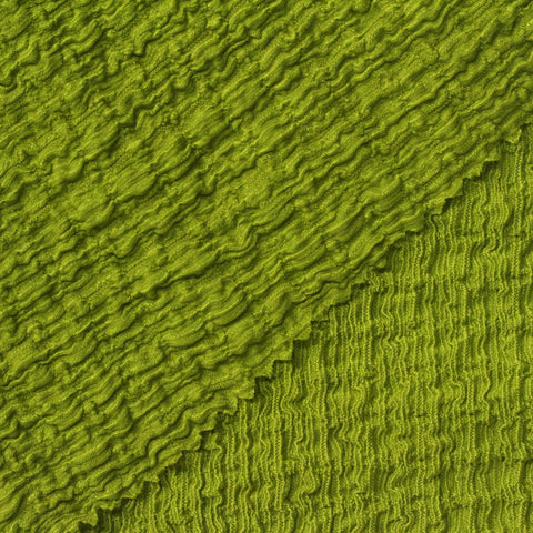 Polyester Stretch Warp Knit Fabric, 236 gsm, 140 cm — Green
