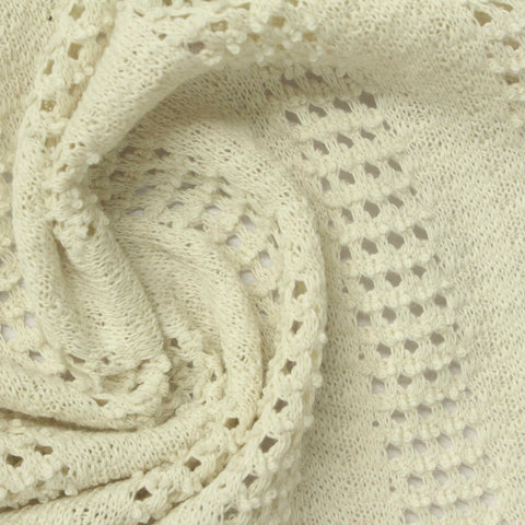 Off-White Openwork-Diamond Chunky Knit, Cotton-Poly