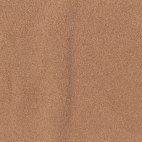 Brushed Polyester Stretch Sateen Fabric, 250 gsm, 155 cm — Brown
