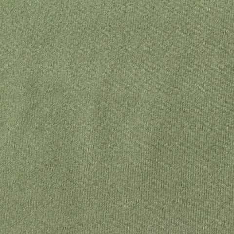Brushed Polyester Stretch Milk Silk Knit Fabric, 190 gsm, 160 cm — Green