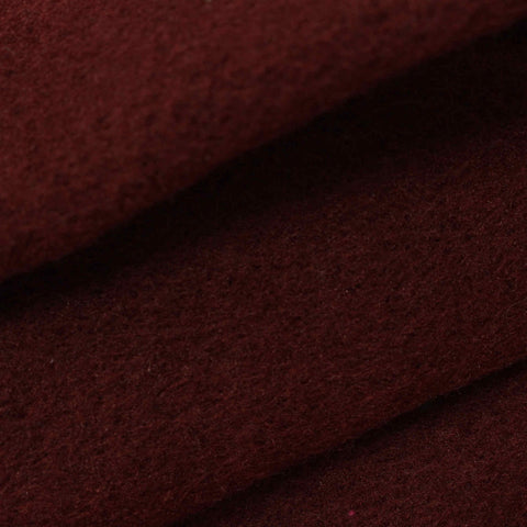 Brushed 100% Polyester Chunky Knit Fabric, 252 gsm — Red