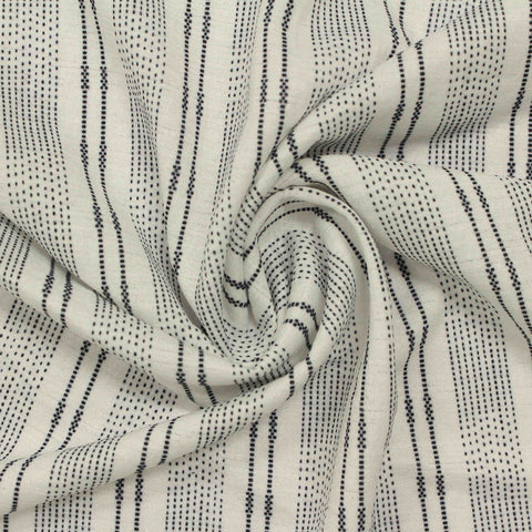 Dark Grey Stripes Jersey Knit, Polyester, 132 gsm