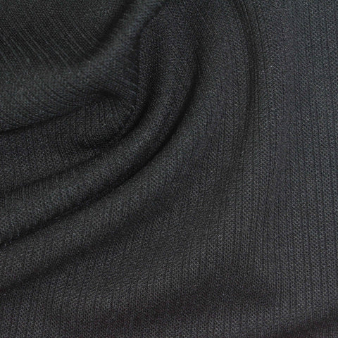 Viscose Polyester Blend Stretch Knit Fabric, 280 gsm, 185 cm — Grey