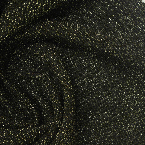 Dark Green Marl Jersey Knit, Polyester, 210 gsm