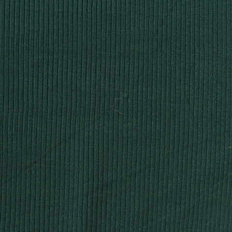Polyester Modal Stretch Rib Knit Fabric, 380 gsm, 134 cm — Green