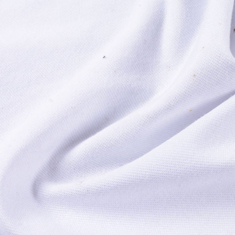 Viscose Polyester Stretch Denim Fabric, 308 gsm, 150 cm — White