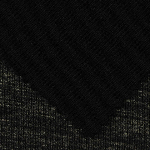 Dark Grey Marl Scuba Knit, Poly-Cotton, 290 gsm