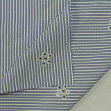 White Floral Woven, Polyester — photo 3