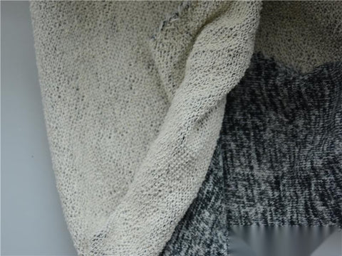 Heathered Grey Marl French Terry, Cotton-Viscose