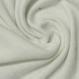 Brushed Polyester Stretch Rib Knit Fabric, 227 gsm, 105 cm — Grey — photo 3