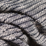Dark Grey Textured-Stripe French Terry — photo 3