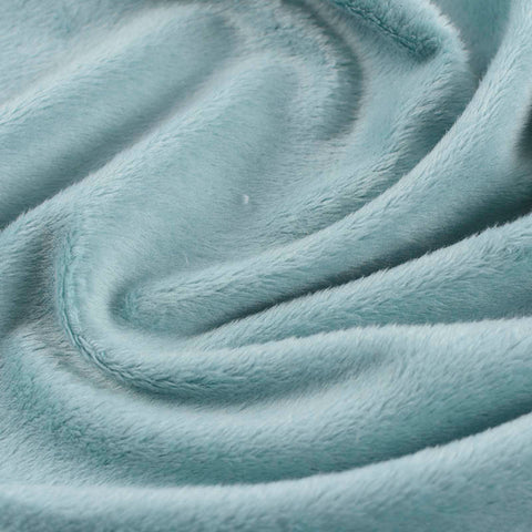 100% Polyester Fleece Fabric, 207 gsm, 160 cm — Blue