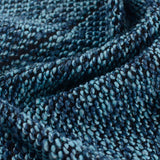 Dark Blue Horizontal-Stripe Chunky Knit, Polyester — photo 3