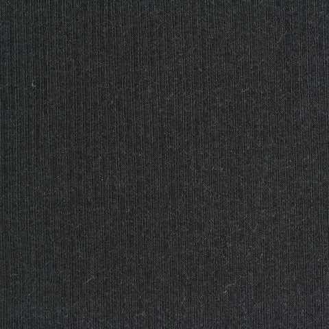 Polyester Stretch Rib Knit Fabric, 320 gsm, 120 cm — Black