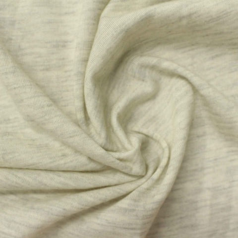 Light Grey Marl Jersey Knit, Poly-Cotton, 130 gsm, 170 cm