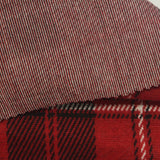Red Plaid Interlock Knit, Poly-Viscose — photo 3