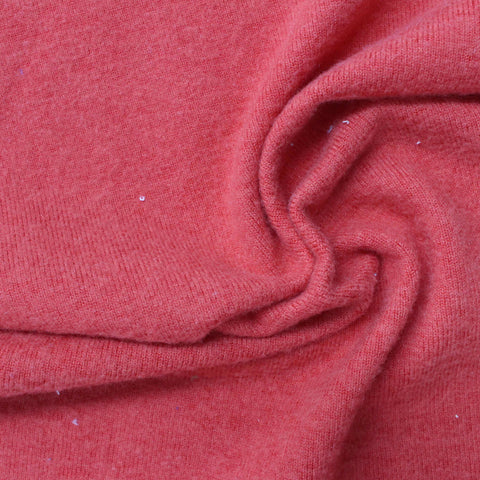 Red Heather Chunky Knit, Polyester