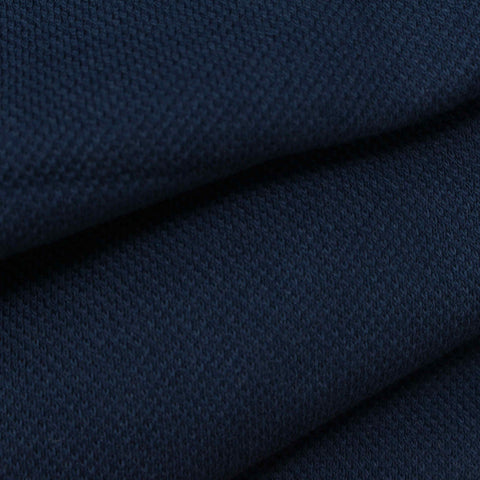 Cotton Piqué Knit Fabric, 286 gsm — Navy