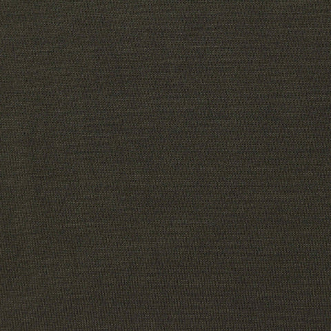 Dark Olive Jersey Knit, Viscose
