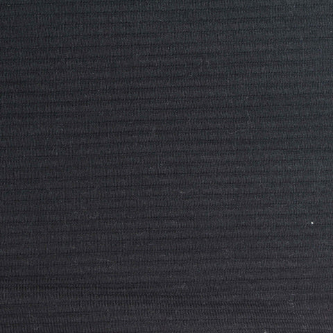 Black Ribbed Rib Knit, Poly-Viscose