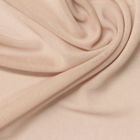 100% Polyester Rib Knit Fabric, 90 gsm, 150 cm — Beige