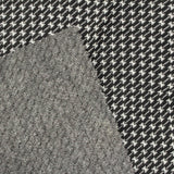 Black Houndstooth Jacquard, Polyester — photo 3