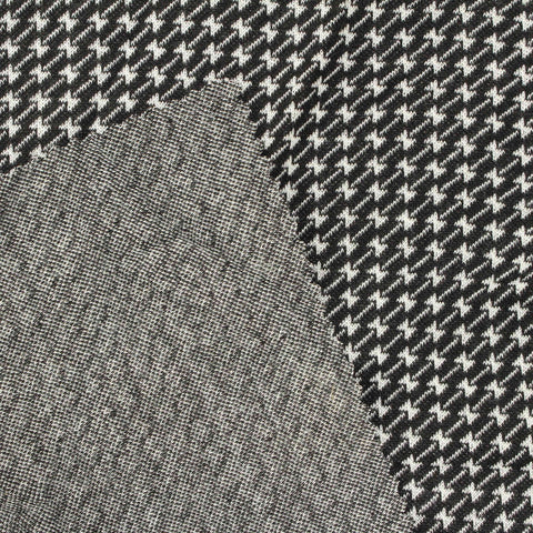 Black Houndstooth Jacquard, Polyester, 300 gsm, 160 cm, ref EF-213042