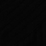 Viscose Polyester Stretch Rib Knit Fabric, 200 gsm, 160 cm — Black — photo 3