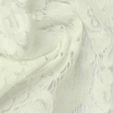 Cream Floral Lace, Viscose-Nylon — photo 3