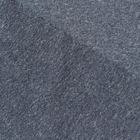 Blue Marl Jersey Knit, Polyester, 163 gsm